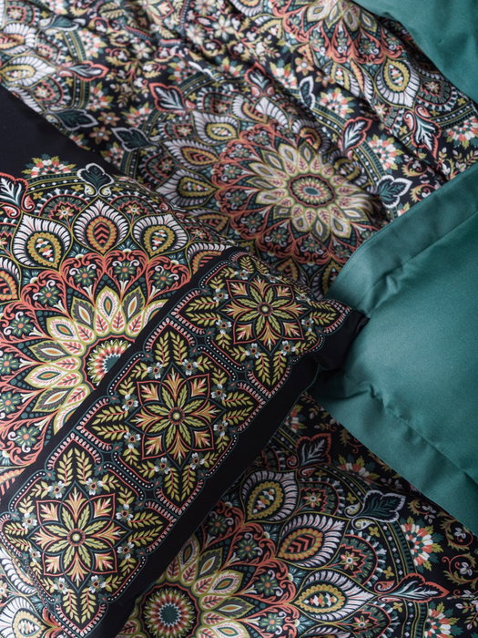 L'essentiel linge de maison Juego de funda de edredón Ornate - Petrol L'essentiel linge de maison Juego de funda de edredón Ornate - Petrol